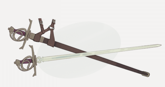 swordlesbianopinions: swordlesbianopinions:  speaking of Lesbian swords, as i always am, ive recently been learning how 2 use maya n modeled my Lesbian oc’s sword and i think its p cute its got a lil heart in the ricasso  i have yes! i modelled her