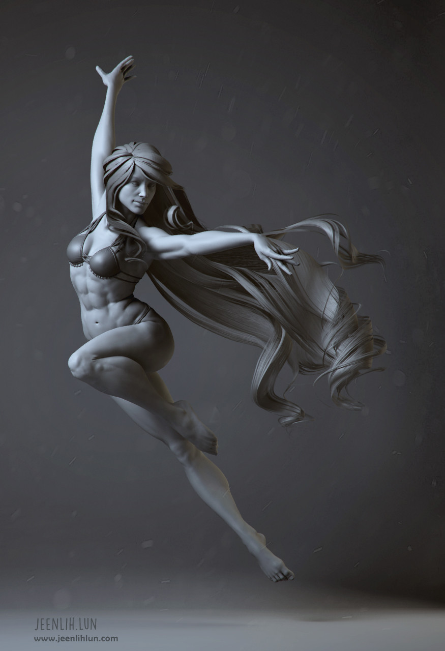 art-of-cg-girls:  Lady in the wind II by Jeen Lih Lun
