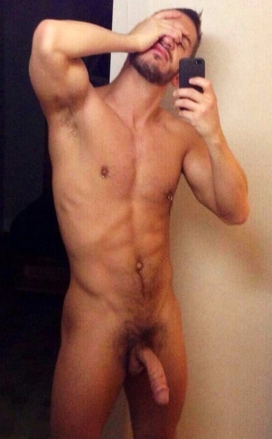 Men naked male selfie