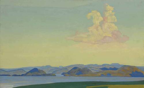 blastedheath:Nicholas Roerich (Russian, 1874-1947), The Knight of the Morning from the Equus aeternu