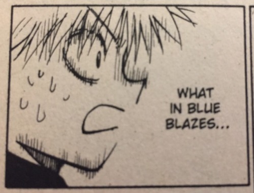 evrart: official translation killua sure likes outdated slang