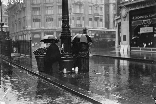 undr: The Daily Herald Collection. London flower sellers. October 1932