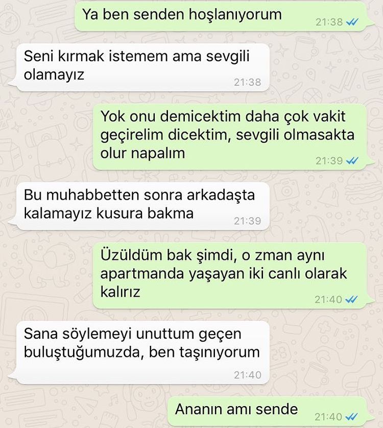 - Ya ben senden...