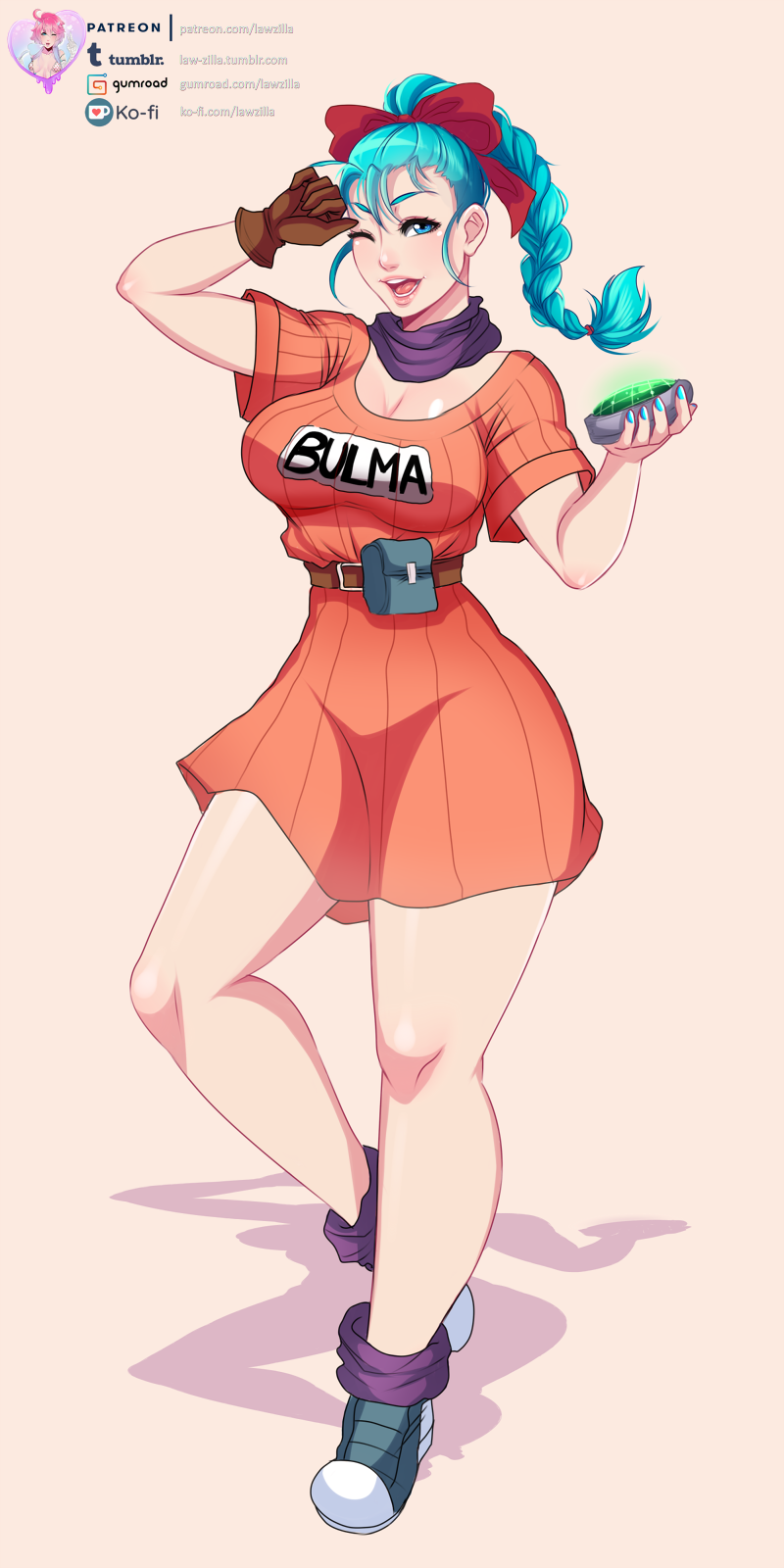 Finished Bulma from Dragon BallAll version up on my Patreon and Gumroad.Versions