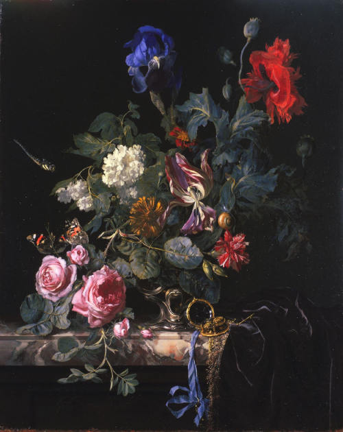hecatese:Willem van Aelst, Still Life with Flowers (1668), Still Life with Fruit (1664), Fruit Still