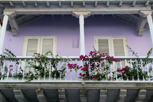 misssmithdriftssouth:  installation art-like balconies - Cartagena, Colombia