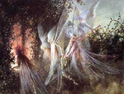 Fairies Looking  Through An Open  Window