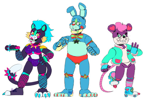 Here’s the gang all together!!!Felecity Kitty Cat, Funky the Bunny, and of course Mitski Mouse!!!