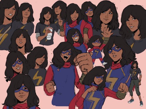 Kamala Khan studies from the Marvel’s Avengers game <3