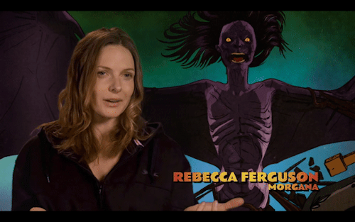 rebeccafergusons:Rebecca Ferguson as Morgana bts 