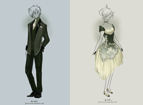 jonn-lock:  Humanization Formal. In order from top to bottom: dA, Chrome, Tumblr, Youtube, and Twitter. They’re the sets I have done so far in one post! I must say the suits were the hardest to design because they’re so simple, so I had to play around