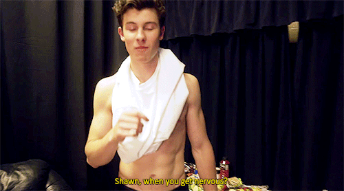 mendes-shawn: ‘’Can’t fight the nerves, man.’‘
