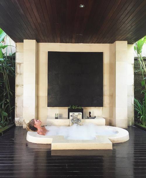 Porn Pics What a morning Balinese bath at @theubudvillage