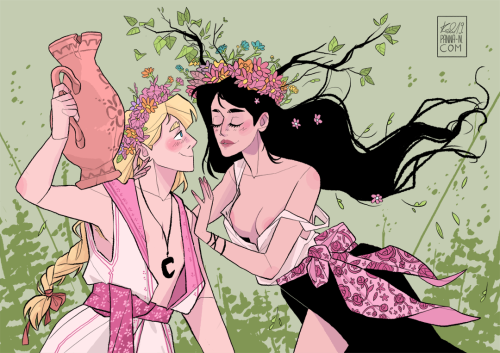 pannan-art:Witches and flowers