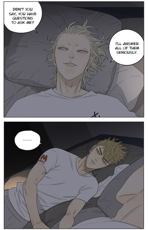 Old Xian update of [19 Days] translated by Yaoi-BLCD. Join us on the yaoi-blcd scanlation team discord chatroom  or 19 days fan chatroom!Previously, 1-54 with art/ /55/ /56/ /57/ /58/ /59/ /60/ /61/ /62/ /63/ /64/ /65/ /66/ /67/ /68, 69/ /70/ /71/ /72/