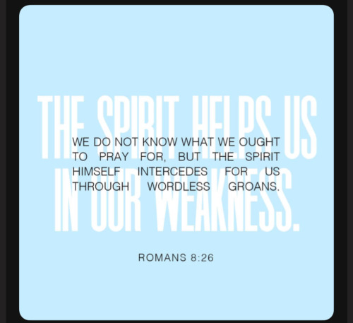 The Spirit Helps Us In Our Weakness