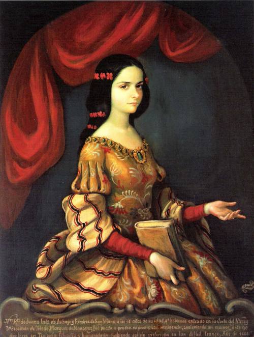 Juana Inés de la Cruz Mexican poet and scholar,anonymous painter,17th c.