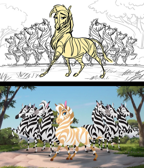 I realize that I’ve never really posted any work from The Lion Guard! A bunch of episodes I st