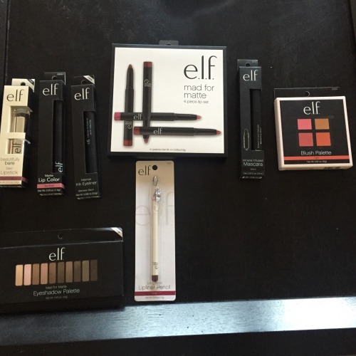 My elf haul just came in! All of this for $27. :) Their studio line is great and I really recommend 