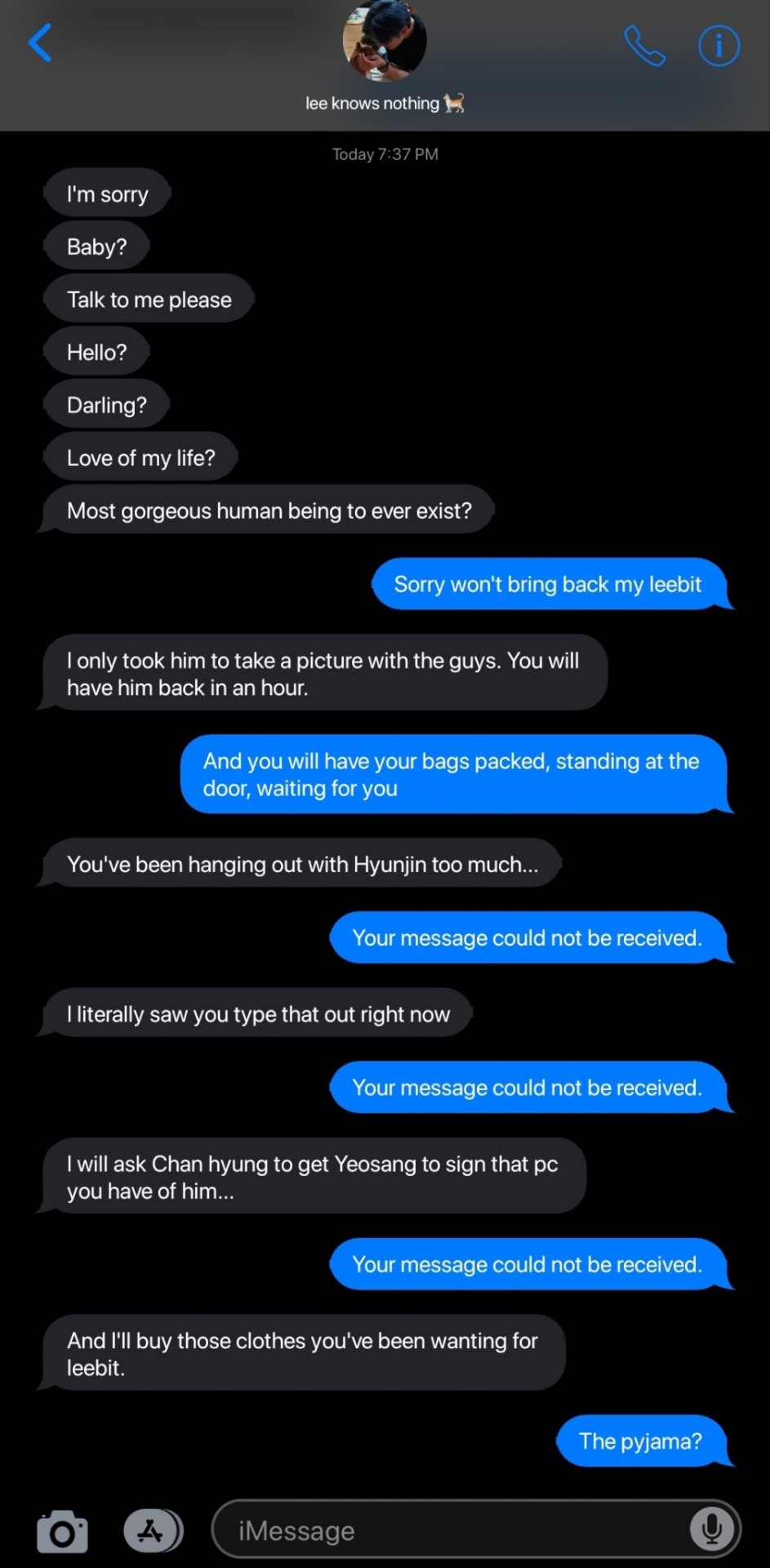 Skz - Lee Know Boyfriend Texts