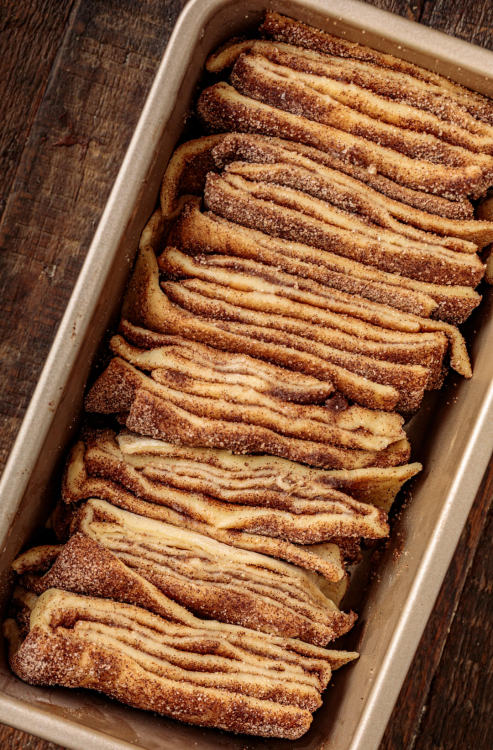 sweetoothgirl:Cinnamon Sugar Whiskey Glazed Pull Apart Bread