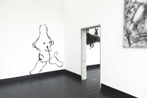 removed still there (juggling), bear (blinded drawing), We Are Born Perfect2020mixed media, mur