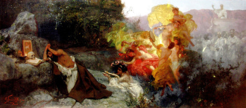 Henryk Siemiradzki (1843-1902), The Temptation Of St. Jerome, 1886