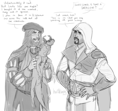 hvit-ravn:Yeah… Leo actually done that… Made horns and wings to stick them on lizards 