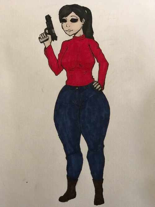  xcakex44  “Didn’t really know how to draw guns so hopefully you like it (up to you if you want to show it to every one )” I do and I will.Jenn got some powerful thighs!