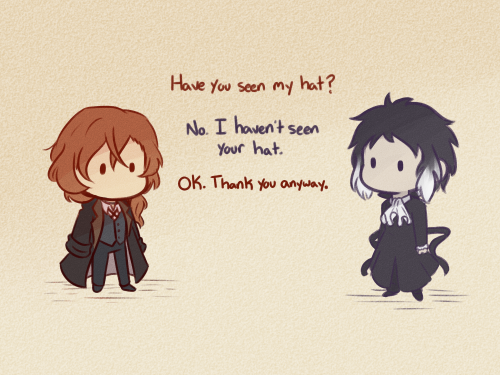 iamnotamuffin:Chuuya Wants His Hat Back 