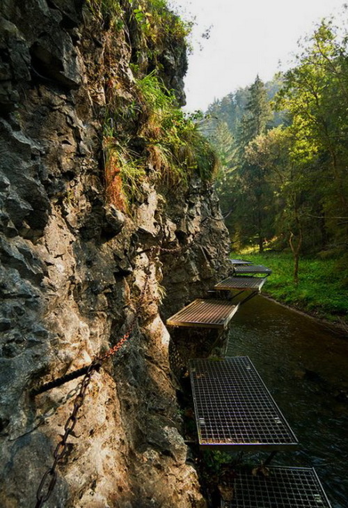 Hiking path above the Hornad river in Slovenský raj National Park, Slovakia (by pxls.jpg).