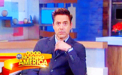 kayytx:  DOWNEYSDUCKLINGS’ RDJ birthday countdown8/14| talk shows  “Thank you for not inviting me to be in the Handsome Men’s Club.”  