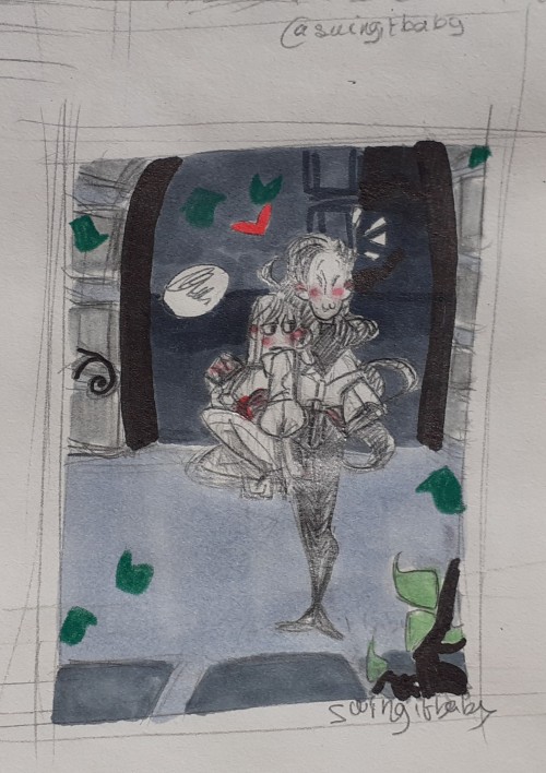 I Was Only Trying To Draw Backgrounds But For Some Reason I Ended Up Drawing Them In (oh Well)