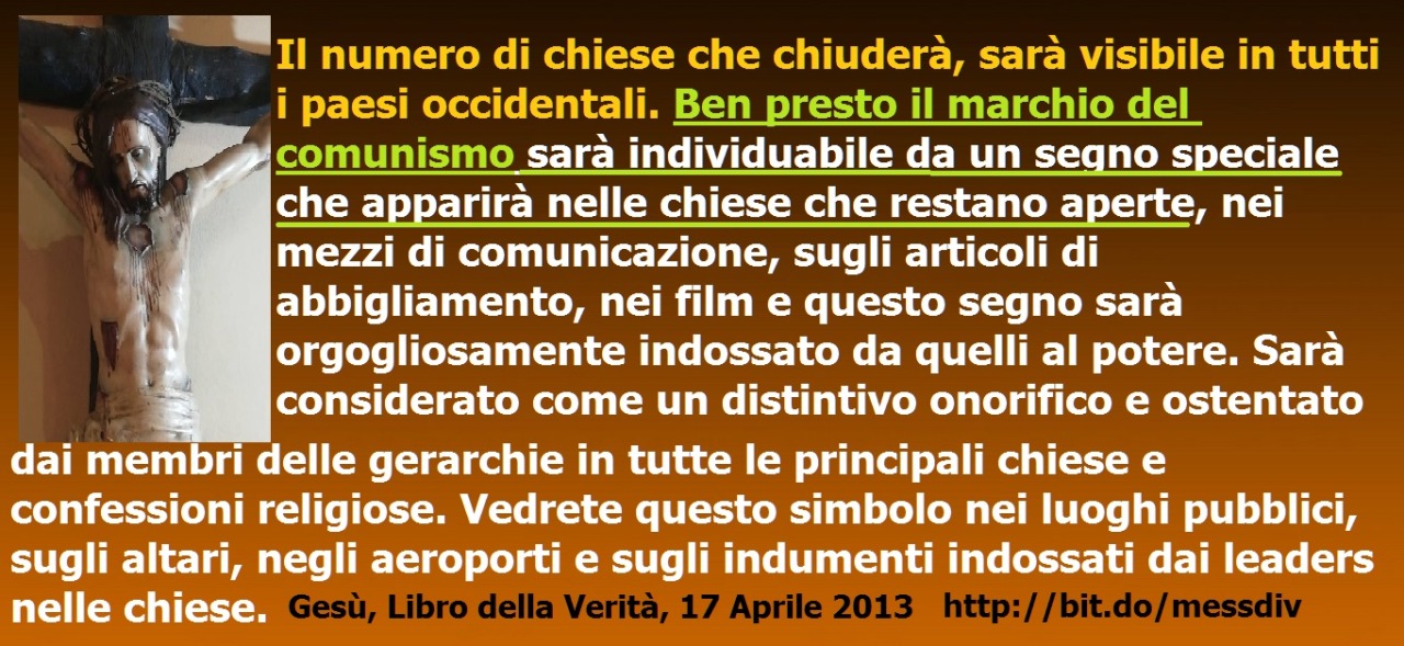 Il numero di chiese che chiuderà, sarà visibile in tutti i paesi occidentali.Ben presto il marchio del comunismo sarà individuabile da un segno speciale che apparirà nelle chiese… September 20, 2020 at 04:00AM
Appena lo spirito del maligno afferrerà...