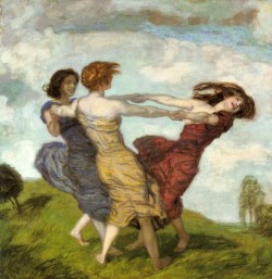 palingenesis144:  ‘Sounds of Spring’. Franz Stuck. 1910. Private collection.