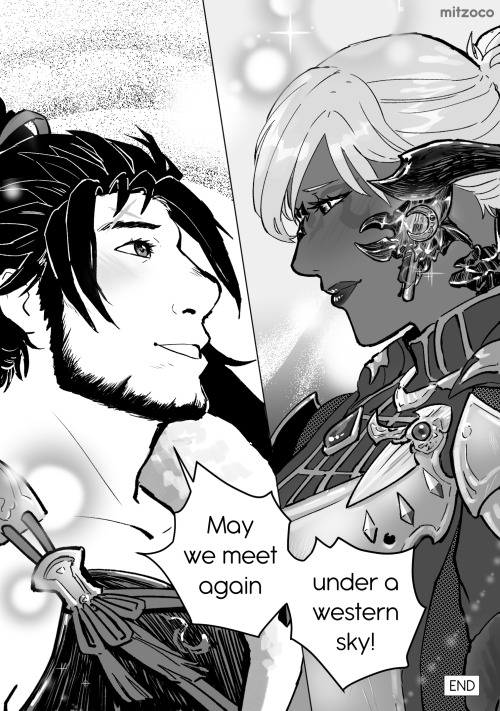 mitzoco: “Second Sun” - A WoL x Hien Comic. There’s past WoL x Haurchefant too. Be mindful for some 