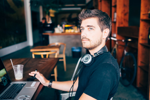 Jonathan Grado with one of our most popular headphones right now. : Keen Malasarte