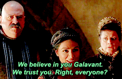 ohblueski:The King and Queen of Valencia being 100% done with their future son-in-law Galavant.&ldqu