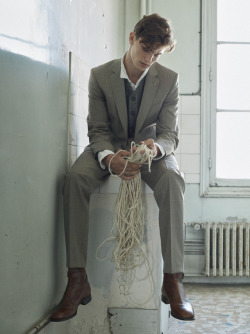 ibbyfashion:Luc Defont-Saviard by Thomas Goldblum , Vogue Hommes
