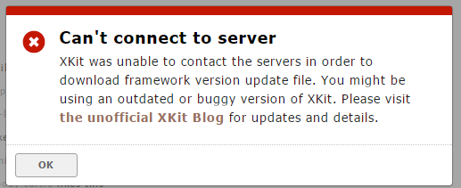 “Can’t Connect To Server” Error on New XKit - Don’t Panic!