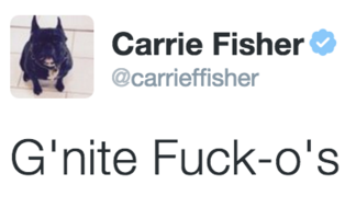 agentromanoffsir: some carrie fisher tweets to brighten your day