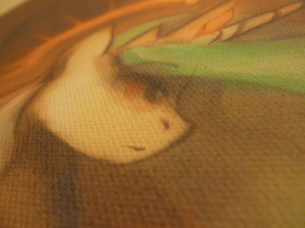 shinafterlife:  It looks pretty damn cool on the canvas! :)  insanely fuckin&rsquo;