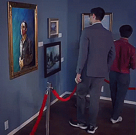 tastefullyoffensive:When art imitates life. [full video]