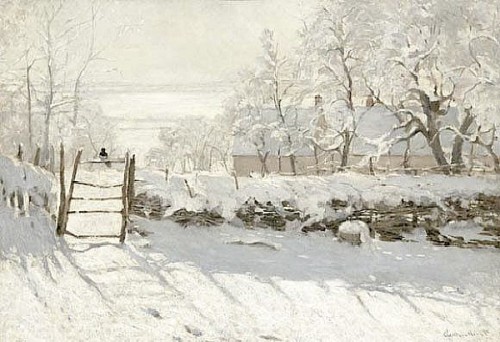nature-and-culture:Monet, The Magpie, 1868/69
