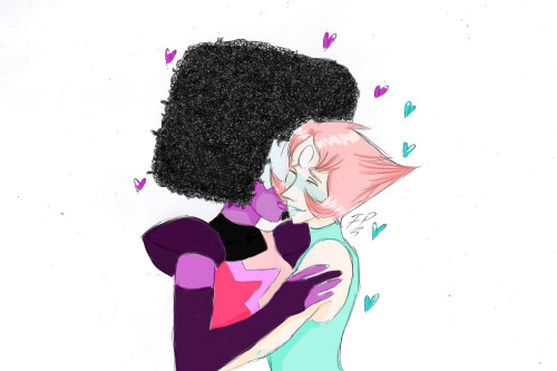 flannel-pearl:  A colored version of my previously uploaded pearlnet Garnet’s afro took foerver and my hand is about to fall off 