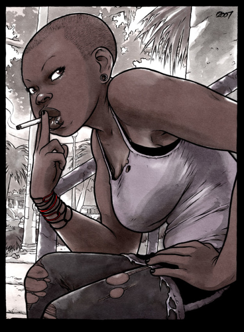 vonmonsta:  quantumfemme:  Wet Moon is a series of graphic novel chronicling the lives of Cleo Lovedrop and her group of friends as they navigate their way through art school, relationships and mysterious happenings, all set against the backdrop of