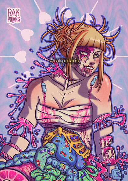  My piece for the Gory edition of @bloodysugarhimikotoga fanzine!! I think it sums up really well th