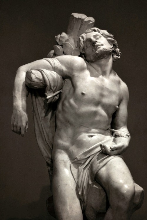 scent-of-art:  Subjects in Art: St. Sebastian  Saint Sebastian was an early Christian saint and martyr. According to Christian belief, he was killed during the Roman emperor Diocletian’s persecution of Christians. He is commonly depicted in art and