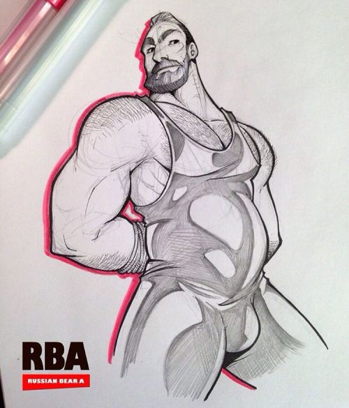 03.07.2016 #art #baer #lovebear #baby #gaybaer #gay #gayart #musclebear #traditionalart #love #happy