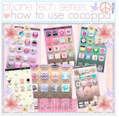 phone tech series; how to use cocoppa by the-tip-girly featuring hair accessories ❤ liked on Polyvor